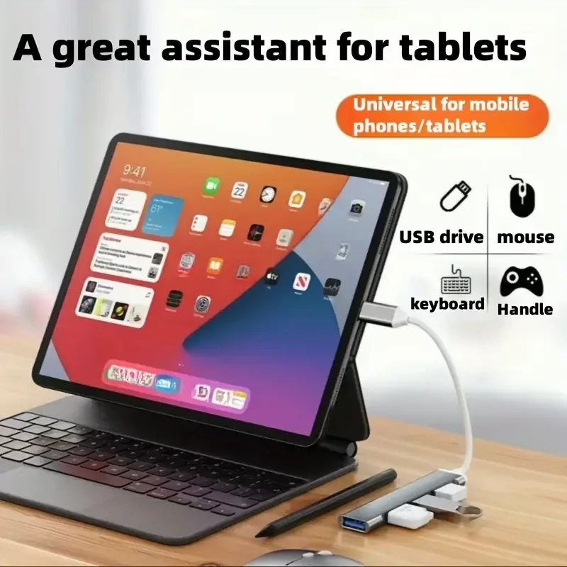 Mini USB Extender Hub/Type-C To USB 3.0 With 3 2.0 Ports Suitable For Mobile Phones Keyboards Mice Storage Devices Laptops