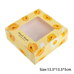 Elegant 5-Piece Pastry Gift Boxes with Clear Window - 5 pieces (Happy Every Day)