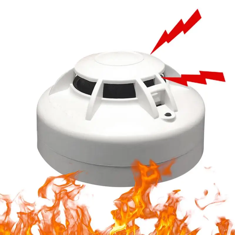 

Fire Alert Instant Warning Fire Detectors For Home With Battery Low Warning Loud Sound Temperature Alarm Battery Life Alert