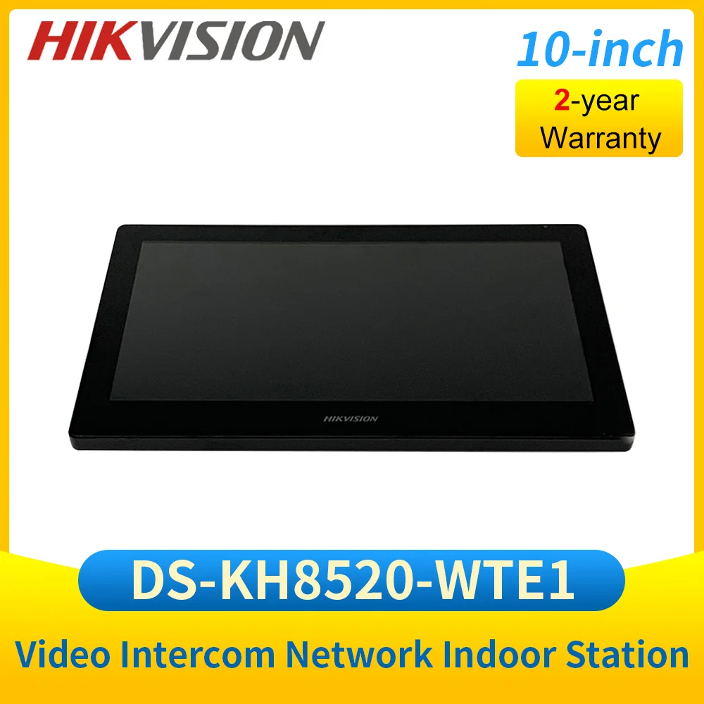 Hikvision Ds-Kh8520-Wte1 Ip Indoor Station Poe Wifi Videocitofono Monitor Con Touch Screen Da 10 Pollici