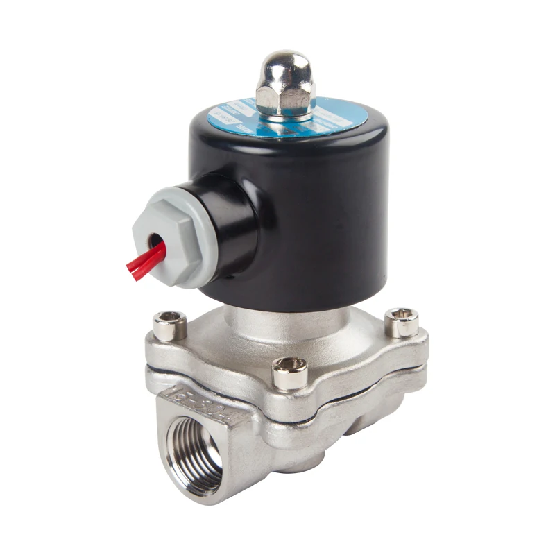 

1/4" 3/8" 1/2" 3/4" 1" 1-1/2" BSP Female 12V 24V 110V 220V 304 Stainless Electric Solenoid Valve Normally Closed Pneumatic