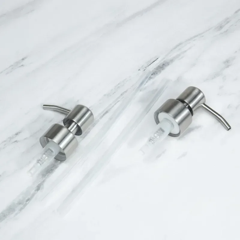 Hand Liquid Soap Pump Dispenser Nozzle for Bathroom Kitchen Stainless Steel Foam Sink Liquid Soap Nozzle Bathroom Accessories 6