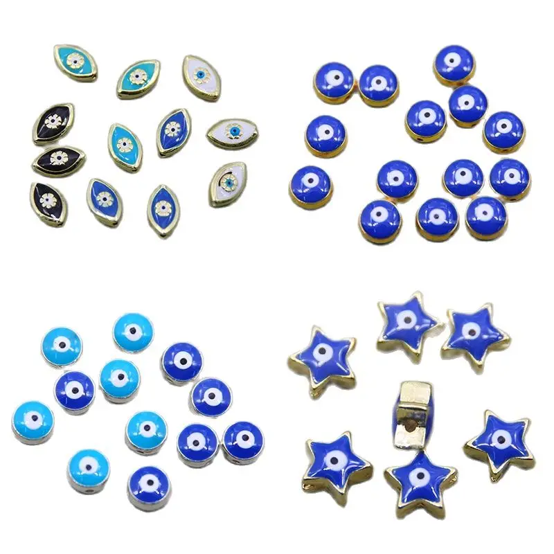 

Эмалевые Подвески «сглаза» из цинкового сплава, 50 шт.