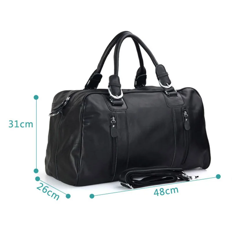 Genuine Leather Travel Boston Bag for Men Designer Luggage Bags Duffee Bag Leather Shoulder Messenger Handbags Weekend Bags