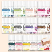 126/9 Direct Liquid Acrylic Art Markers Paint Pens Brush Color Marker for Rock Painting Stone Glass DIY Art Supplies Stationery 1