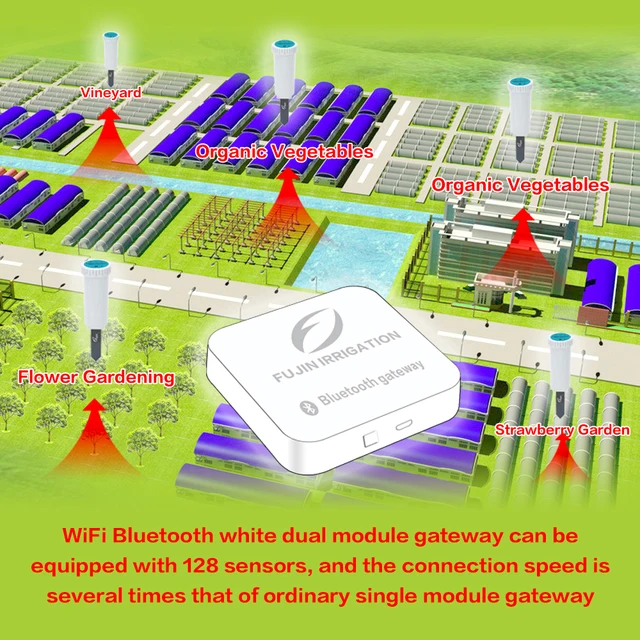 Bluetooth Vezeték Nélküli Talajhőmérséklet És Páratartalom Érzékelő Ház Kertészeti Készlet Többfunkció - Image 4