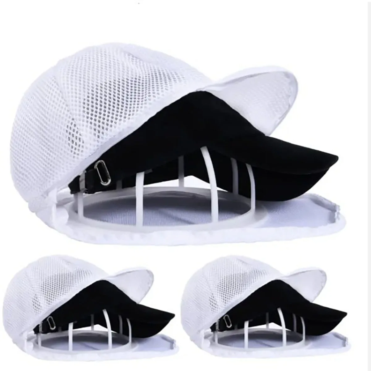 Washing Machine Hat Wash Protector Cap Cleaner Laundry Bag Small Clothes Wash Bag Anti-Deformation Mesh Organizer Zip Bags 4