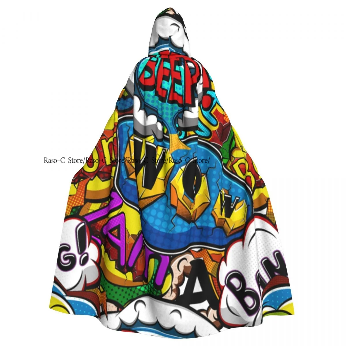 

Унисекс, ведьма, реверсивная накидка с капюшоном для взрослых, вампиров, плащ-накидка для комиксов, речи, пузырьки, звуковой сигнал, Вау, с мальчиками, сверхъестественное