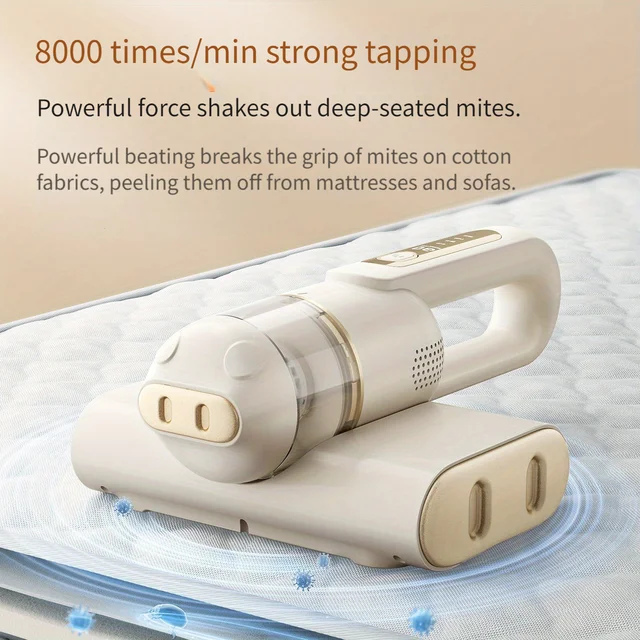 Household Mattress Vacuum Cleaner Household MiteSterilization Machine Small Handheld Wireless Mite Remover USB Charging Portable 2