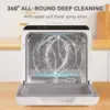 Dishwasher Countertop, 5 Washing Programs Small Dishwasher with 5-Liter Built-in Water Tank, Baby Care, Air-Dry Functio 4