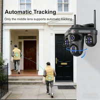 LS VISION 10X Zoom optique 4 écrans WiFi caméra IP 35MP extérieur Wifi sécurité PTZ caméra suivi automatique caméras de Surveillance à domicile 5