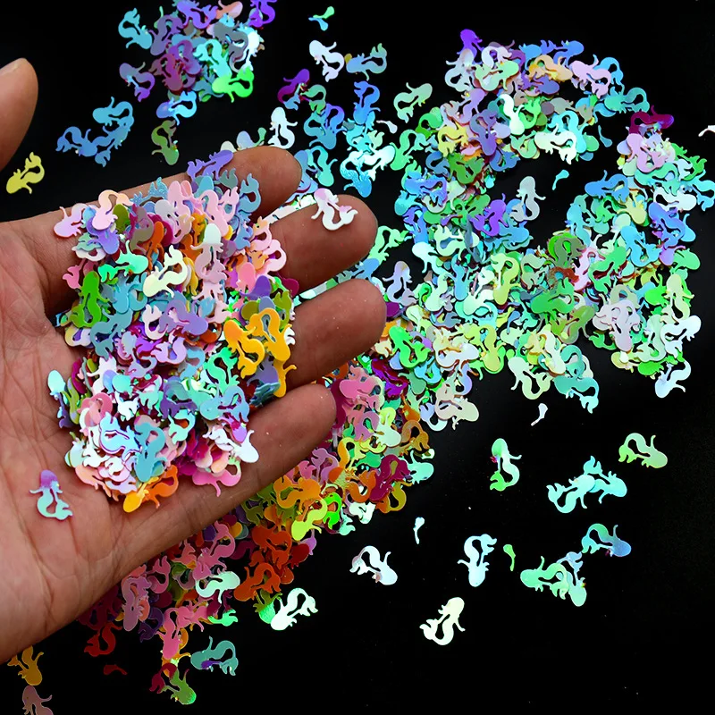 

Halloween Colorful Confetti Kids Party Decorations DIY Children's Funny Toys Holiday Waterproof Stickers for Mermaids