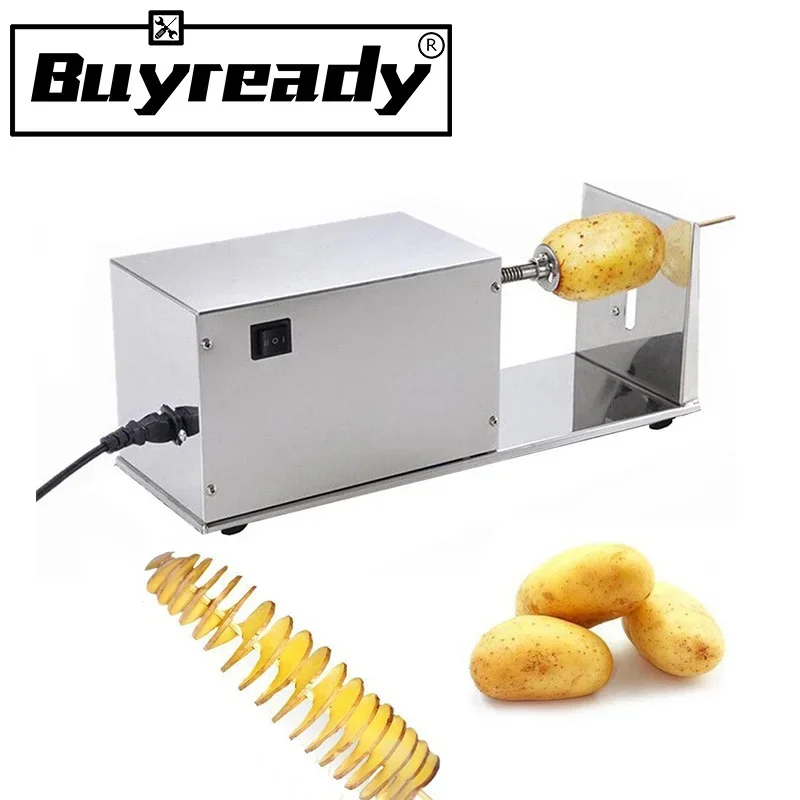 110V 220V 50W Electric Potato Tower Machine Commercial Snack Chip Machine