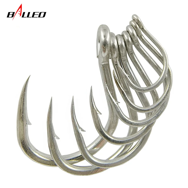 Sea Fishing Matte Tin Anti-rust Saltwater Fishhooks High Carbon