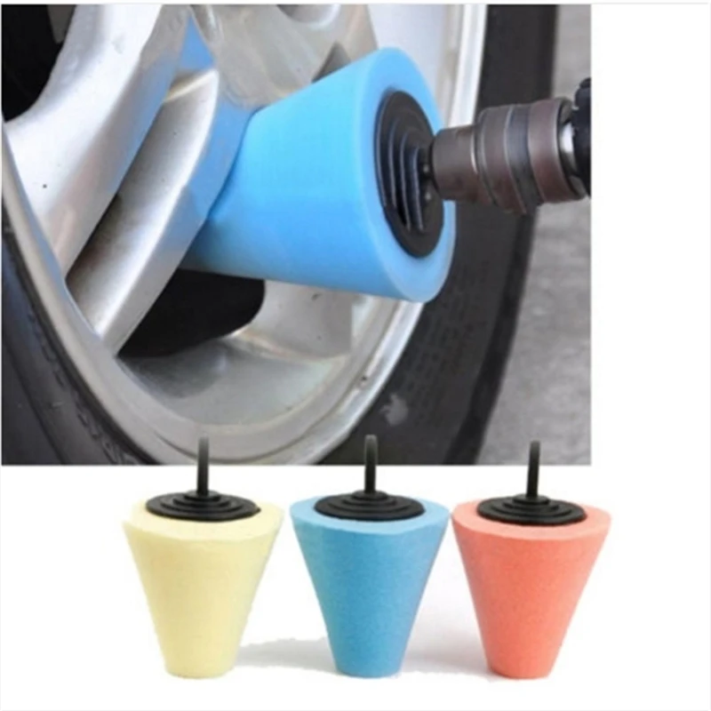 Auto Wheel Polishing Sponge Used For Electric Drill 3inch Burnishing