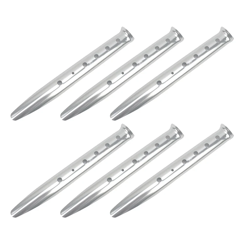 6PCS 31cm Beach U-Shape Tent Stakes Camping Tent Pegs For Outdoor Beach Camping Snow Sand Ground Tarp Accessories Aluminum Alloy
