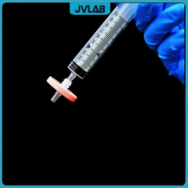 Filtri Per Siringa PTFE Idrofilo - 100 Pezzi, Diametro 25 Mm, Pori 0.45um, Per Laboratori Biomedici