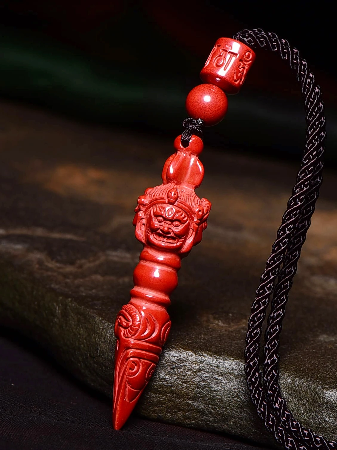 

Vajra Pendant Year of Birth Cinnabar Cross Monster Subduing Club Men and Women Pendant Necklace Charm