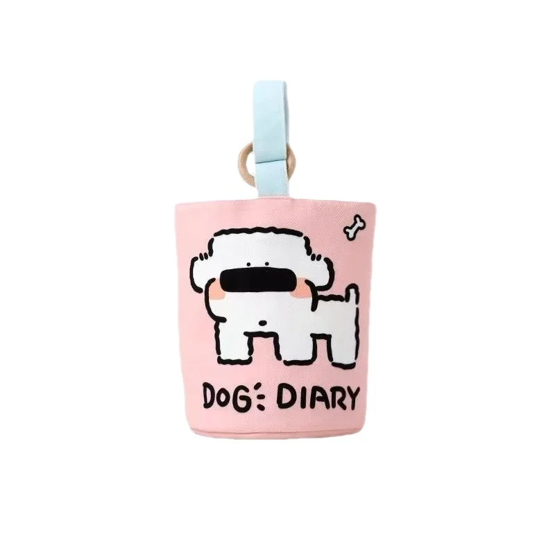 Office Worker Portable Handbag Canvas Bucket Bag Cute Bucket Hand Carry Lunch Bag Mom Outing Handbag