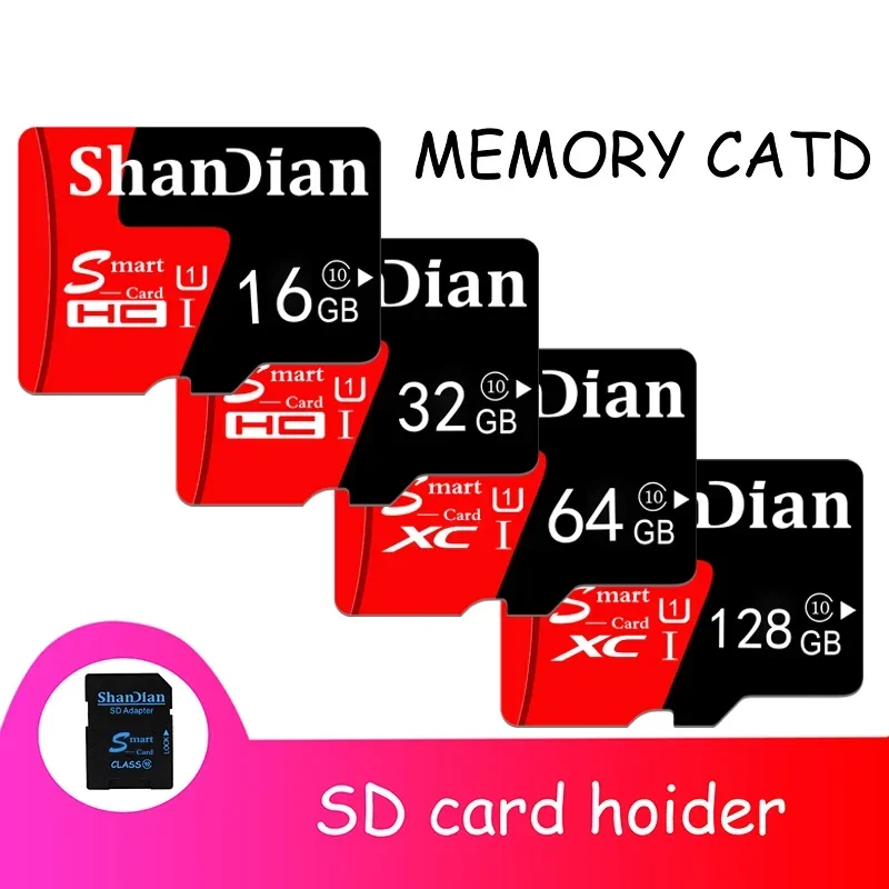 

SHANDIAN 100% Original High Speed Mini SD Card 256gb Class 10 TF Card 32GB 64GB 128GB for Phone Tablet Monitoring Tachograph UAV