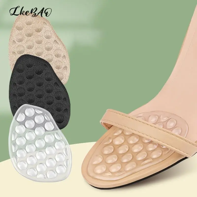 

1Pair Silica GEL Forefoot Cushion Ladies Insoles For Women Half Pad Anti-skid Foot Care Pads High Heel Shoe Insole