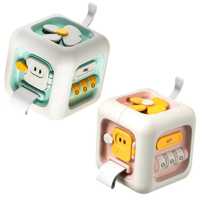 

Activity Cube Toys Educational Shape Sorter Musical Toy Math Kit Educational Interactive Toys Montessori Shape Matching Toys
