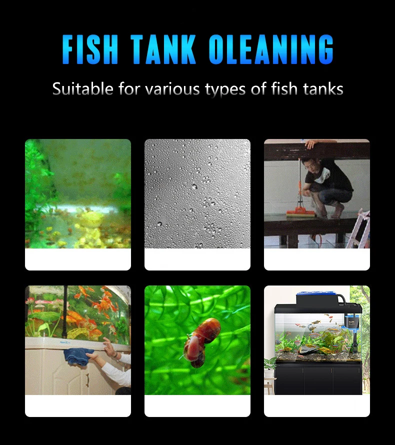 aquarium accessories near me Aquarium Fish Tank Magnetic Clean Brush Glass Floating Algae Scraper Curve Glass Cleaner Scrubber Tool Window Cleaning Magnet fish bowl decorations