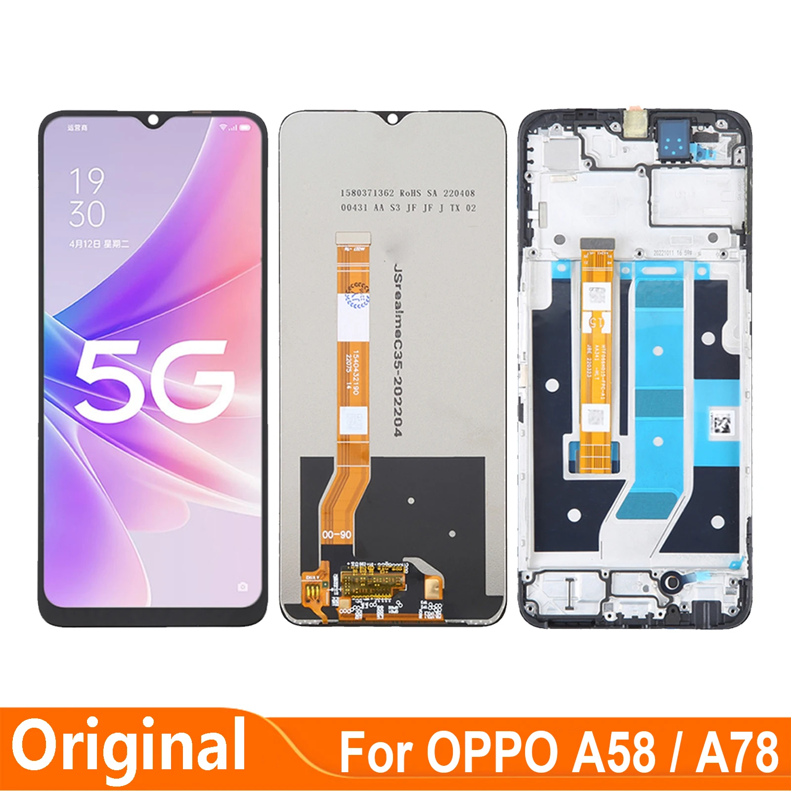 

6,56 "для OPPO A78 A58 5G CPH2483 CPH2495, ЖК-дисплей, детали