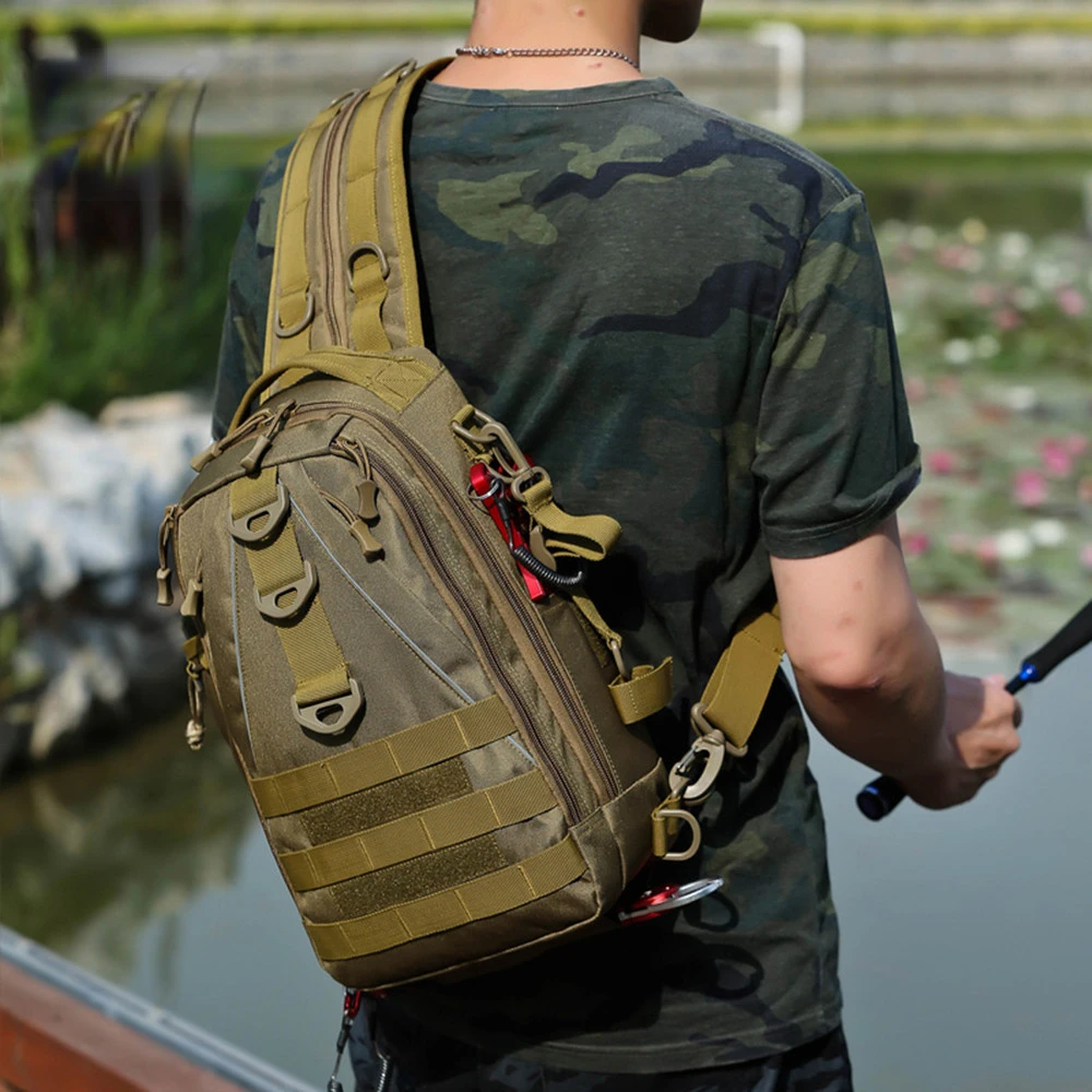 

Outdoor Military Rucksacks Tactical Backpacks Multifunction Waist Chest Climbing Bag Sport Travel Trip Backpack Fishing Bags New