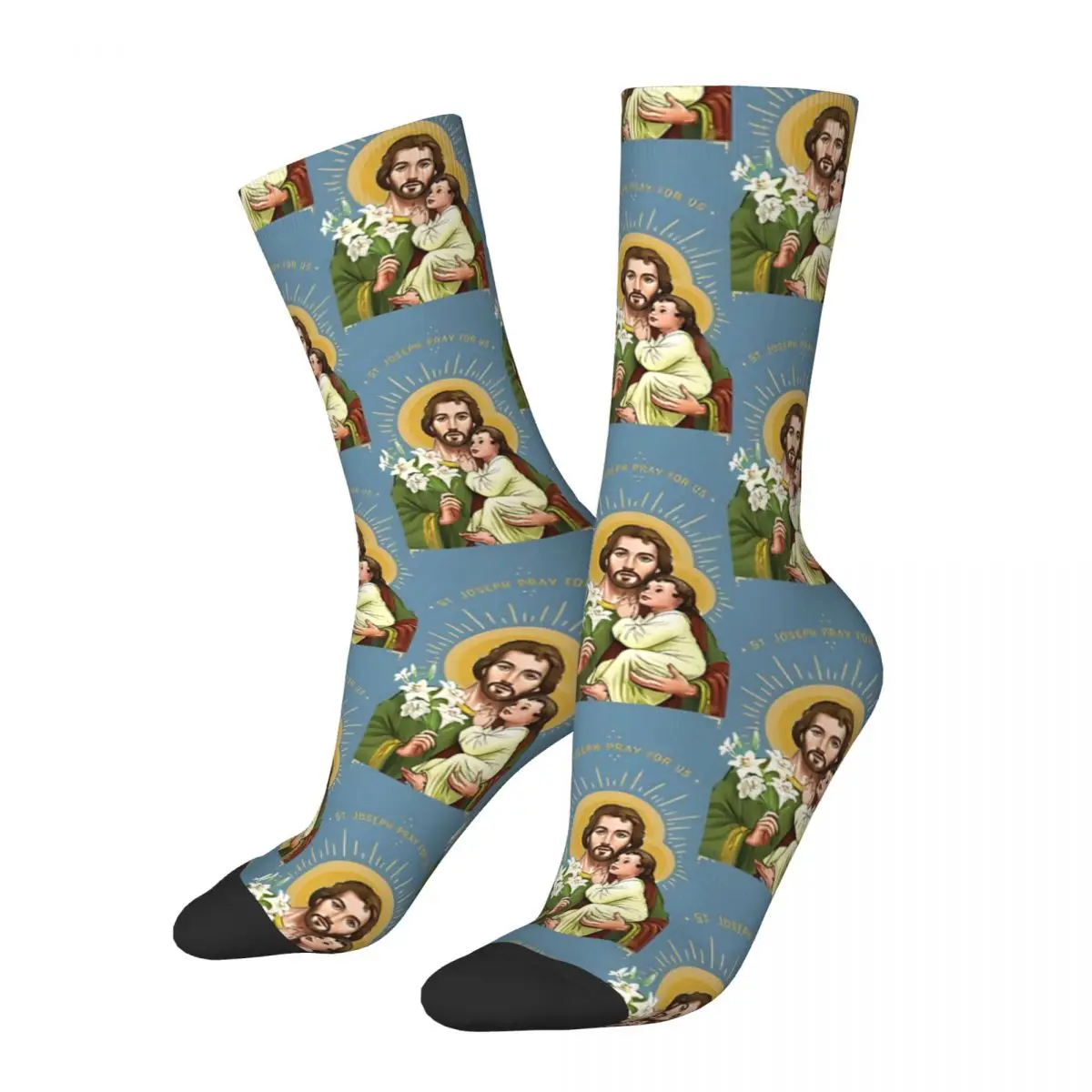 

St. Joseph Jesus Christ Unisex Winter Socks Running Happy Socks Street Style Crazy Sock