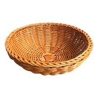 Fruit Baskets for Bowl Food Storage In Kitchen Room Small Vintage Decorative Rattan Wicker Basket Serving Snack Bread Holder 1