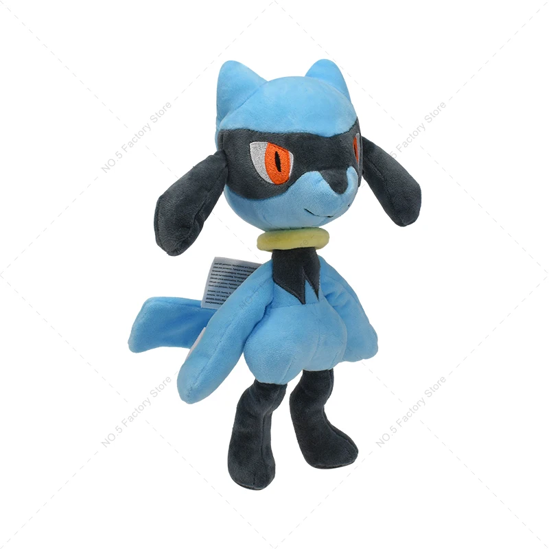 16-31cm  서 Lucario 반짝 이는 봉제 인형 귀여운 메가 Riolu 동물 인형 품질 Peluche 장난감 어린이 할로윈 선물