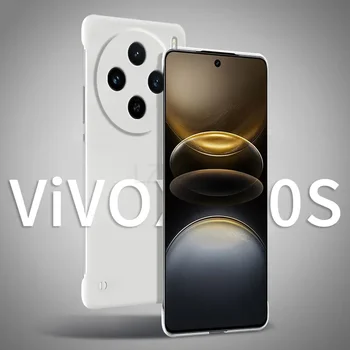 Custodia rigida con cover posteriore opaca in pelle sottile senza cornice per VIVO X100 Ultra X100S Pro X100 Pro X100Ultra antiurto Fundas Coque