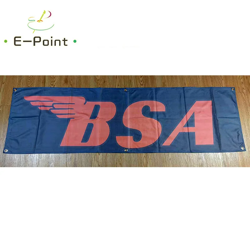 

130GSM 150D материал британский BSA мотоциклы Баннер 1, 5 футов * 5 футов (45*150 см) размер для дома флаг внутренний уличный Декор yhx042