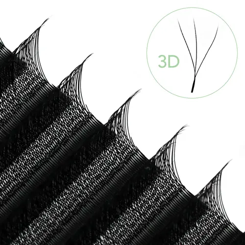 NATUHANA W-Shaped 4D 5D Volume Eyelash Extensions Premade Volume Fans W Shape Lashes Natural Soft False Eyelashes for Makeup - Image 7