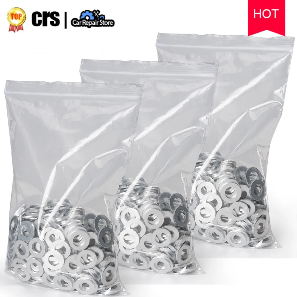 

300 x Aluminum Drain Plug Washer (12mm) 94109-12000 9410912000 94109 12000 For Acura For Honda