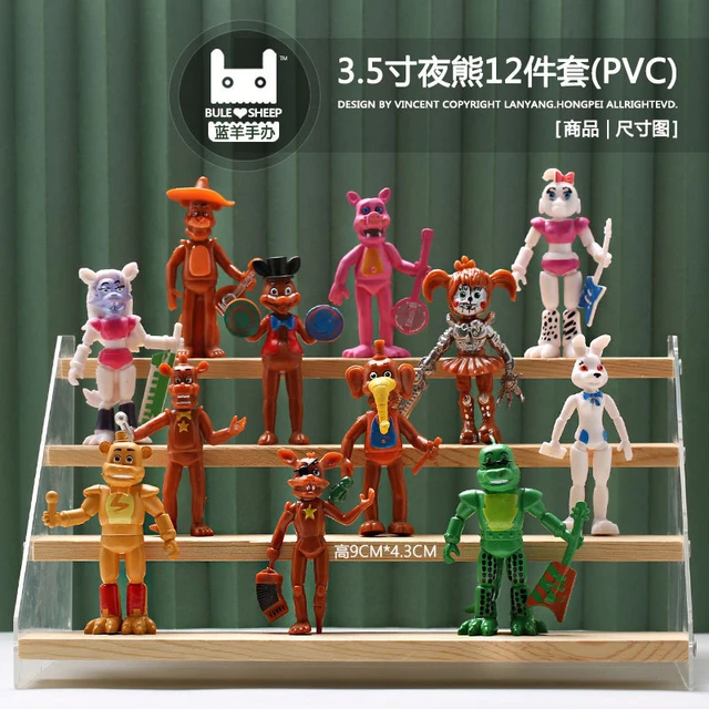 A Set Fnaf Anime Figure Toys Kawaii Anime Game Five Nights At Freddy's  Animal Bear Foxy Ribbit Model Cute Kids Birthday Gifts - Action Figures -  AliExpress