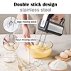 Electric Egg Beater Stainless Steel Mini Whipped Cream White and Flour Mixer Cake Baking Egg Beater Multifunctional Dough maker 3