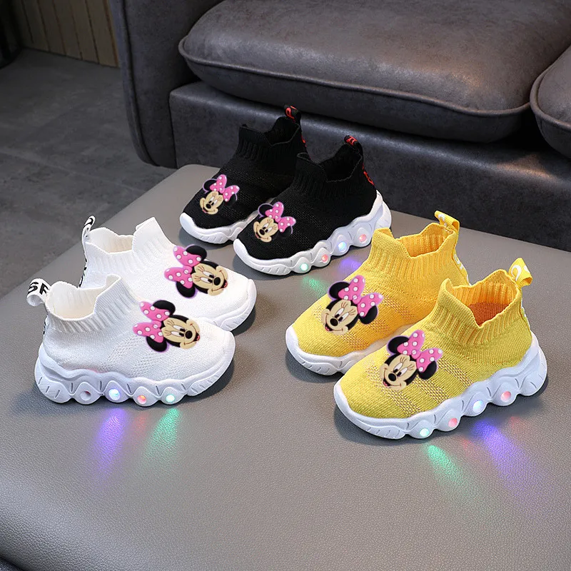 Baby Running Sneakers Children Sports Shoes Disney Mickey Mouse for Spring Autumn