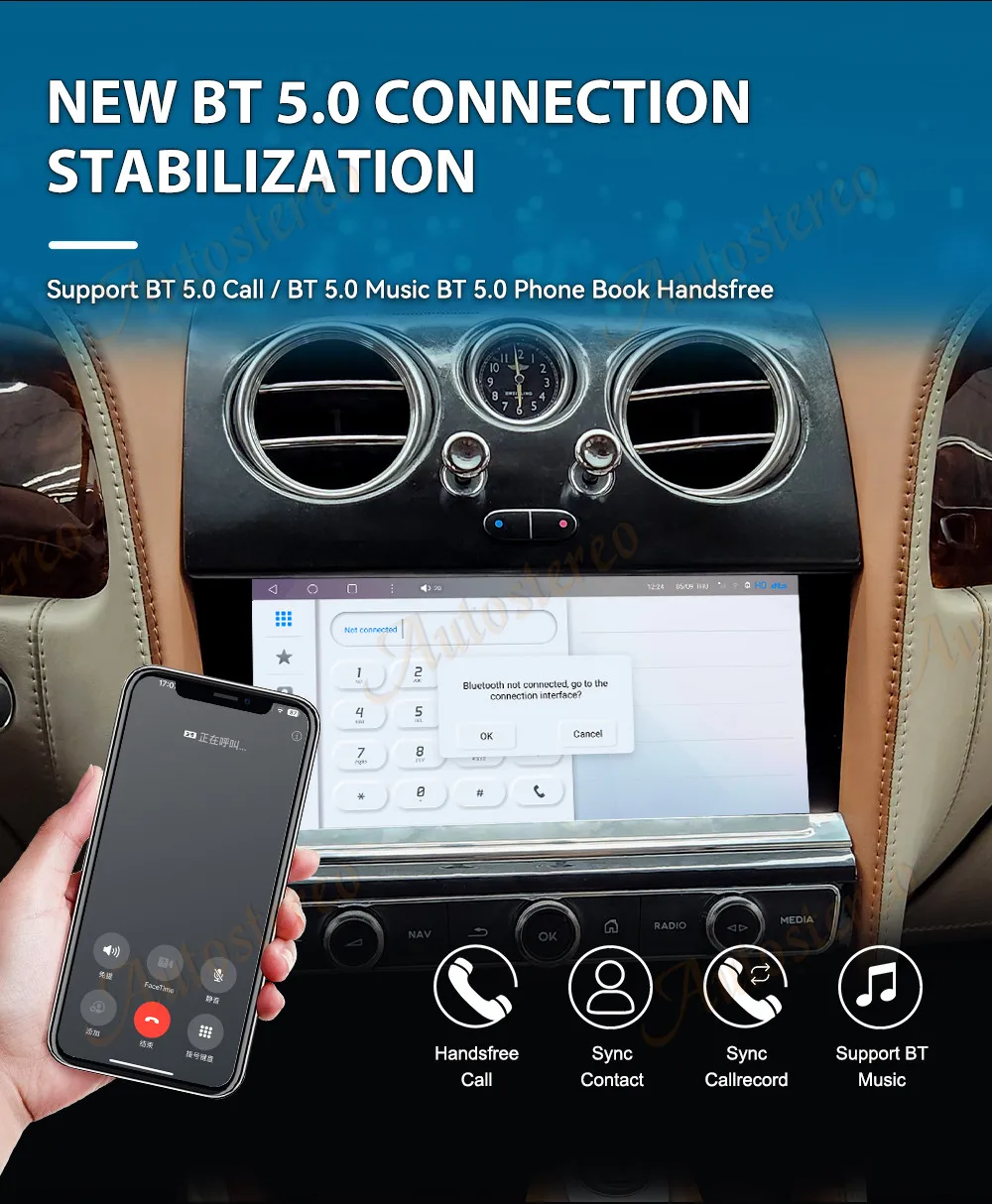 Newly upgraded GEN 2025 Android 13 Tesla Style Car GPS Navigation FOR Bentley GT