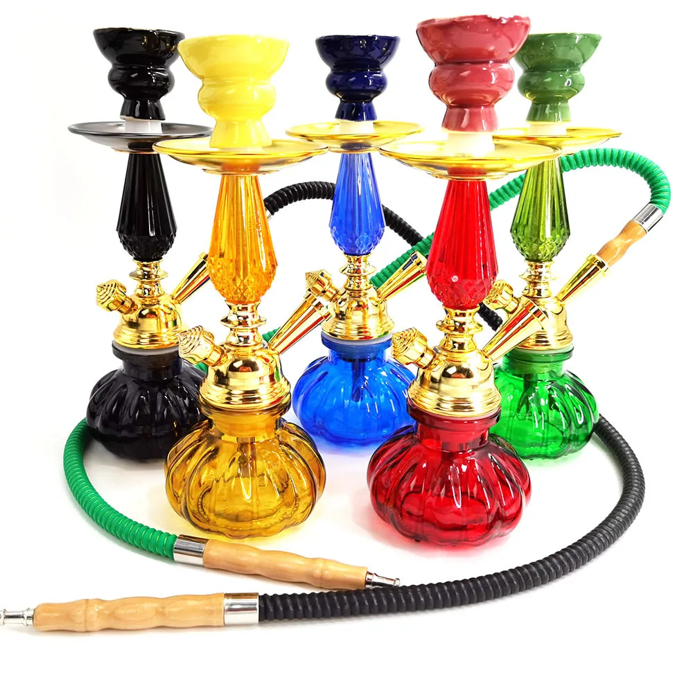 

Whole Set Small Arabic Hookah Iron Hookah Accessories Acrylic Hookah Shisha Nargileh Shisha Different Color Single Tube