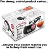 Contura CXT20 Extra Thick Hard Anodised Pressure Cooker for Gas,Induction and Electric Stoves, 2 litres, Black 4