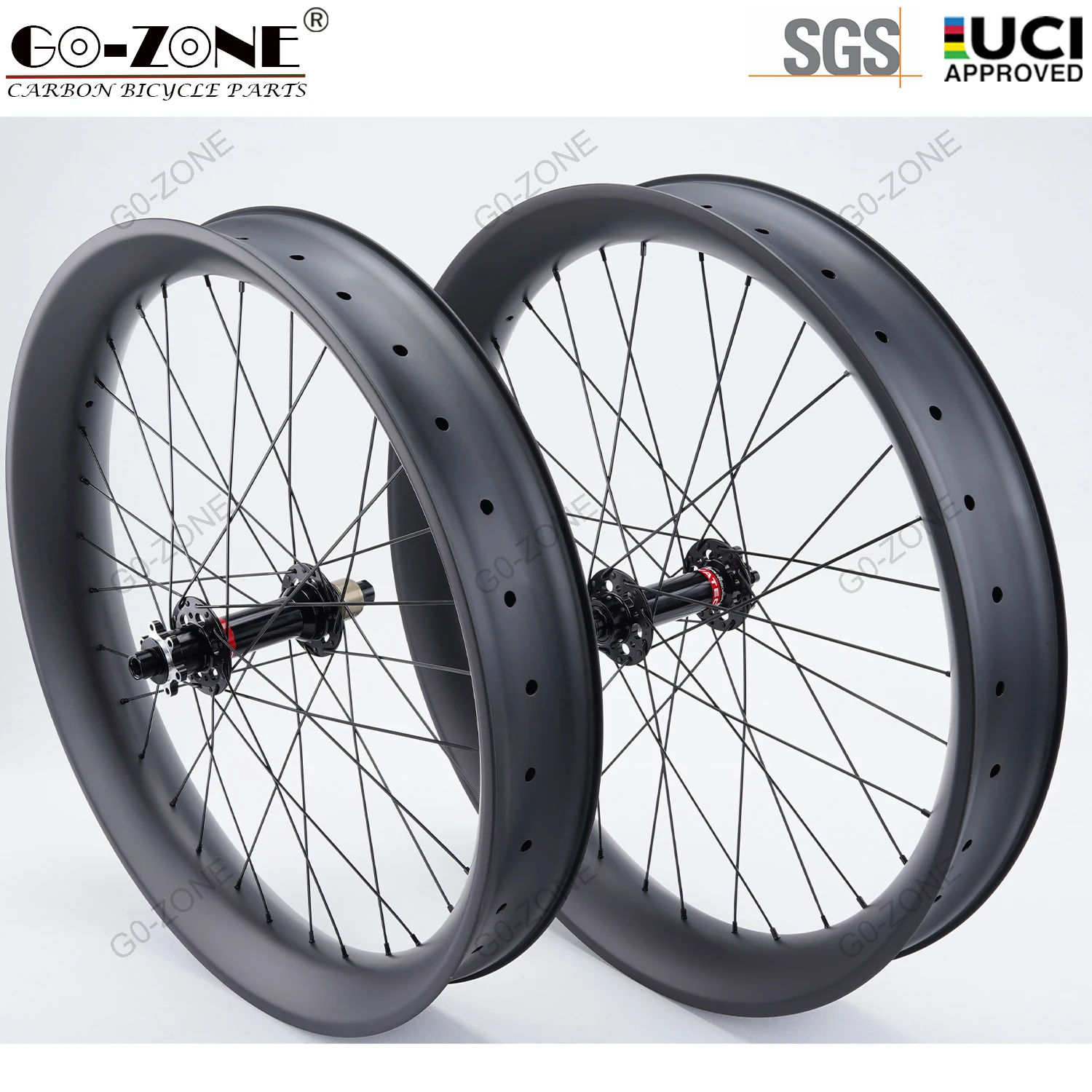 26er carbon fat bike wheels 90mm Width tubeless novatec 201 202