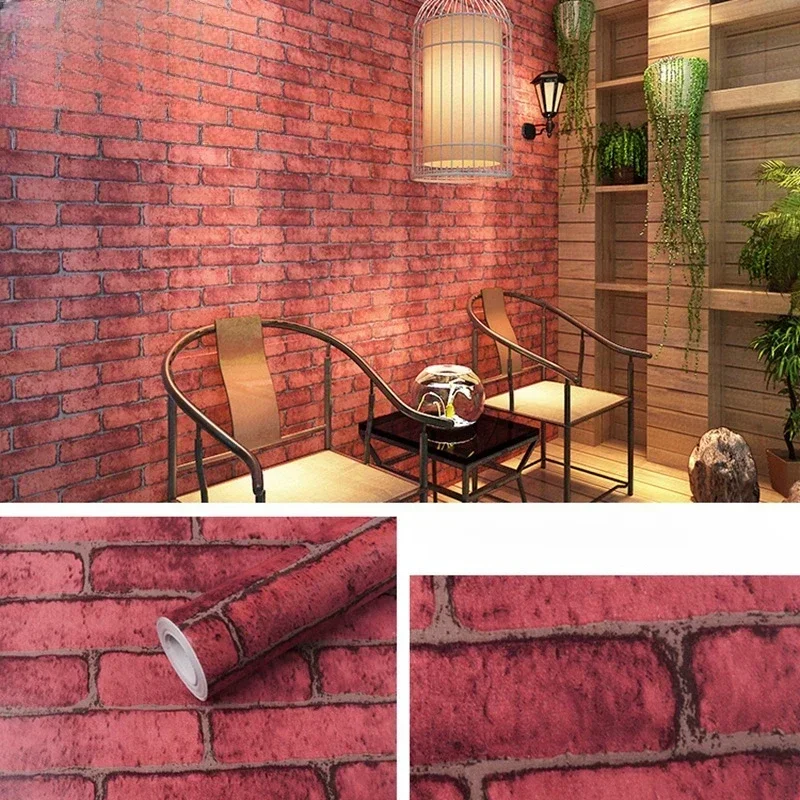 

1Pcs 40x100cm 3D Wall Sticker Imitation Brick Bedroom Home Decor Waterproof Self-adhesive DIY Wallpaper for Living Room