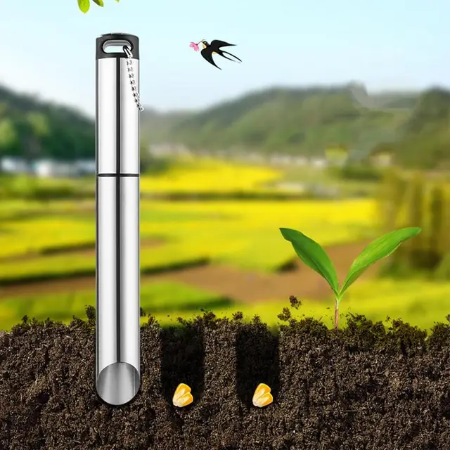 Kézi Dibber Szerszám Palánta Transzplanter Ültetési Lyukú Lyukas Lyuk Dibbler Talajkibocsátási Ásáshoz - Image 3