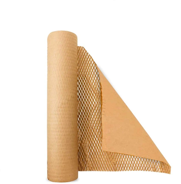 Honeycomb Cushioning Packing Paper, Brown Wrapping Paper Roll for Packing -  AliExpress