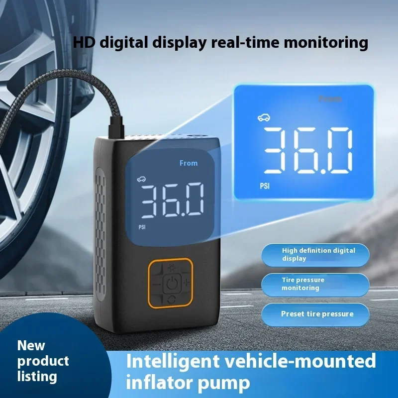 Cordless Car Air Pump intelligent digital display