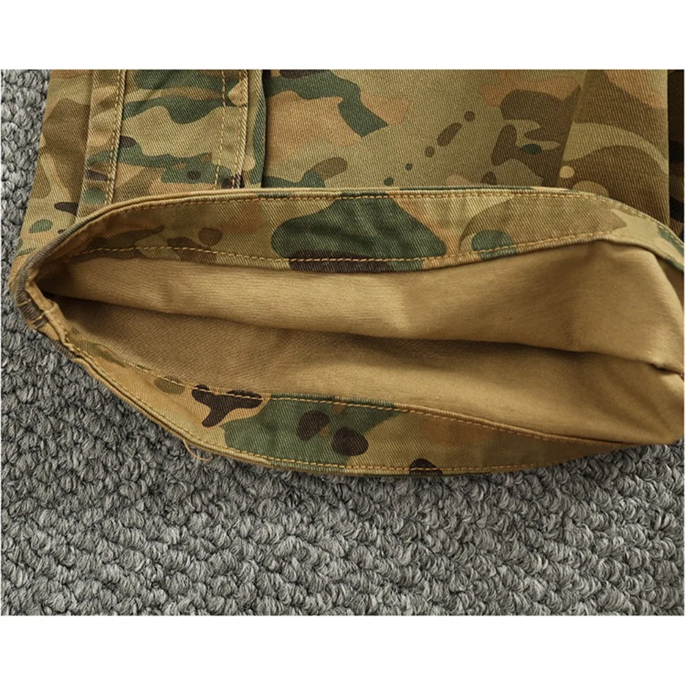 Pantaloni da lavoro mimetici per pantaloncini con tasche grandi da uomo per i nuovi sport all'aria aperta estivi e pantaloni casual di medie dimensioni a cinque punti - immagine 6