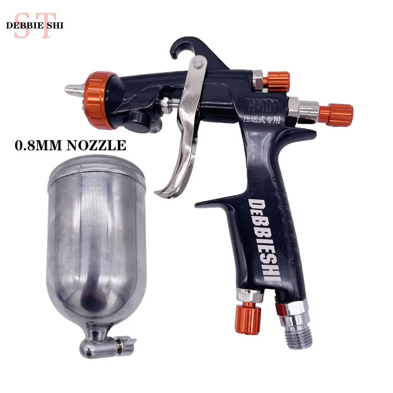 

DEBBIE SHI W-101 Spray Gun 0.8MM-1.8MM Nozzle Painting Gun Oil Paint Air Spray Gun Airbrush High Quality Atomization Paint Gun