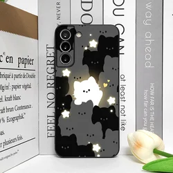 Cartoon Black and White Cat Couple Shockproof Soft Phone Case Cover - Google Pixel 8 Pro (M - C1639T3)